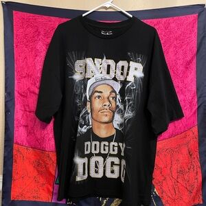 Black Snoop Dogg Graphic T-Shirt